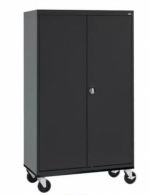 E2314 Storage Cabinet 78 x46 x24 Black 2Shlv