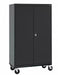 E2314 Storage Cabinet 78 x46 x24 Black 2Shlv