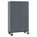 Mobile Wardrobe Cabinet Charcoal 230 lb