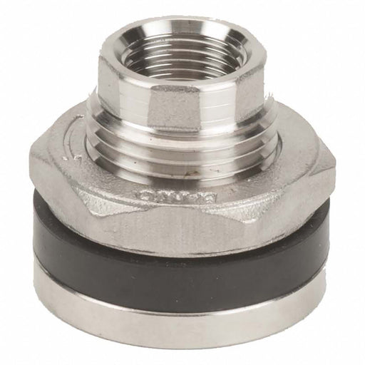 Bulkhead Tank Fitting EPDM 1 3/8 L SS