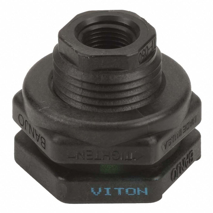 Bulkhead Fitting FKM 2 3/16 L Poly