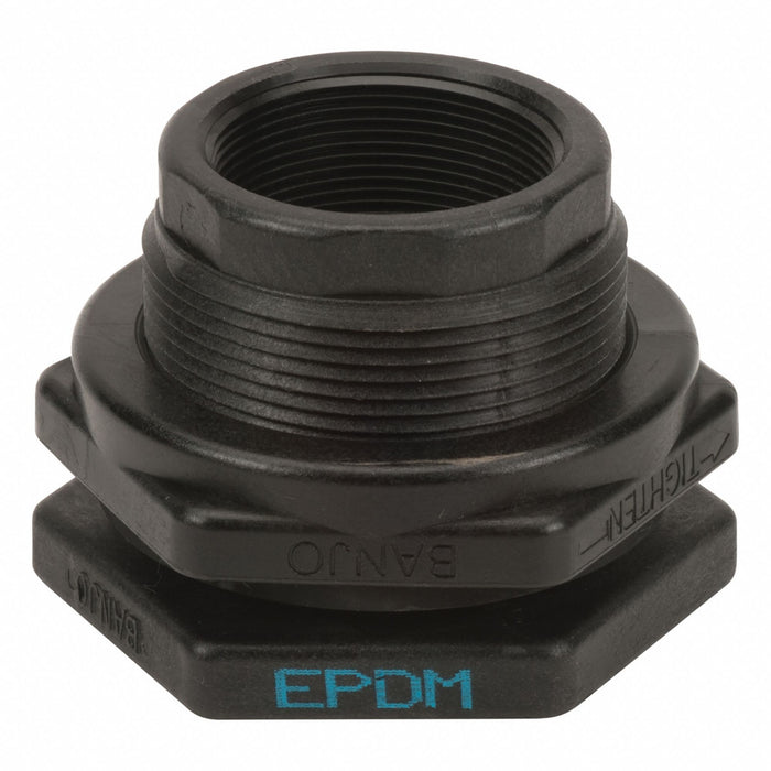 Bulkhead Tank Fitting EPDM 3 3/8 L Poly