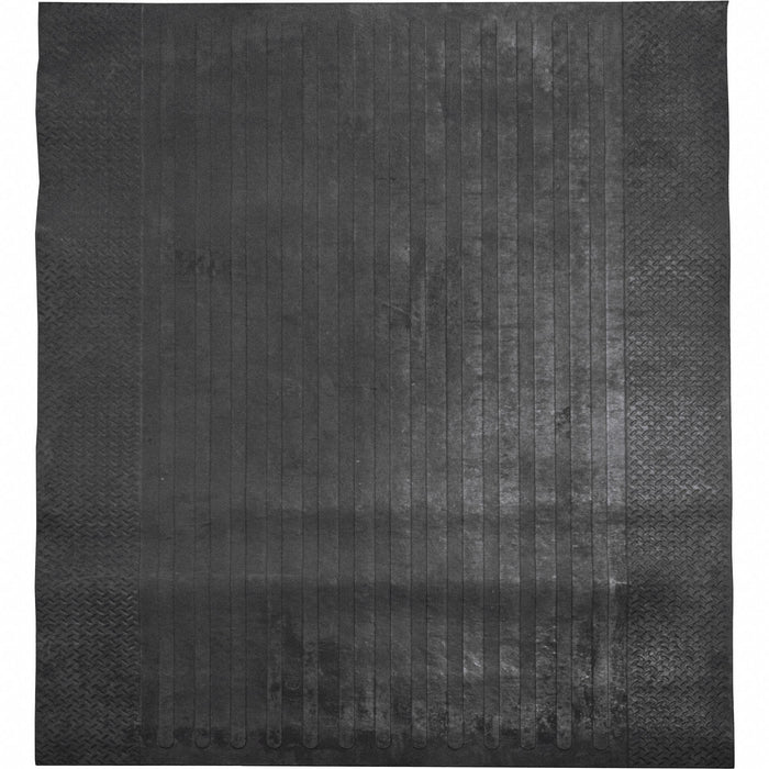 Utility Mat Black Unfinished Rubber