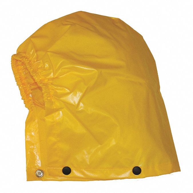 Rain Hood Yellw Snaps Nylon/Polyurethane