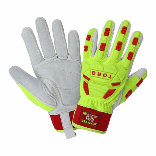 Mechanic Impact Glove YL Rd WHT 2XL PR