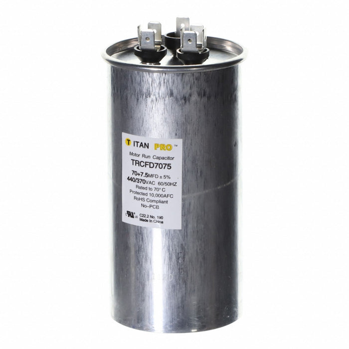Motor Dual Run Capacitor 370 to 440V AC