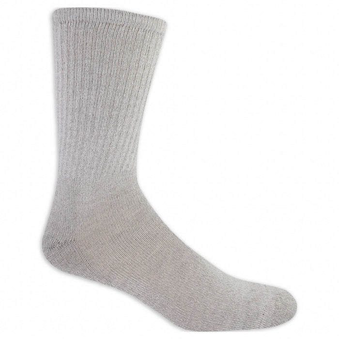 Socks Gry Crew Men s Plystr 10To13 PK10