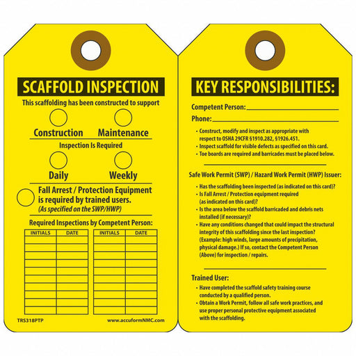 Inspection Tag 5-3/4 x 3-1/4 PK25