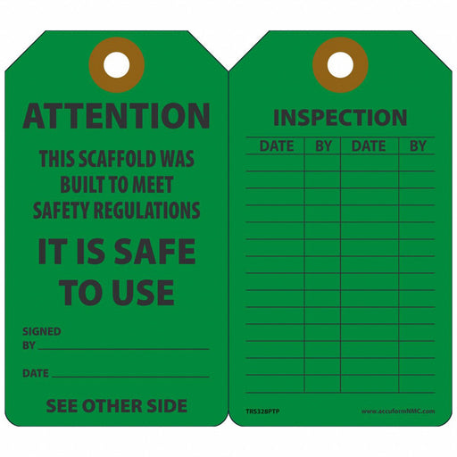 Tag Green Plastic 5-3/4inH 3-1/4inW PK25