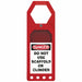 TagHolder Red Plastic 10inH 3-1/2inW