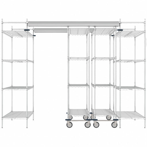Overhead Track Shelving Complete Kit