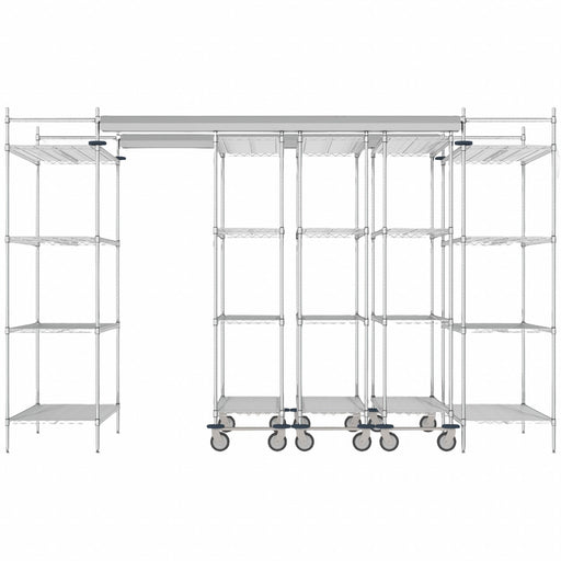 Overhead Track Shelving Complete Kit