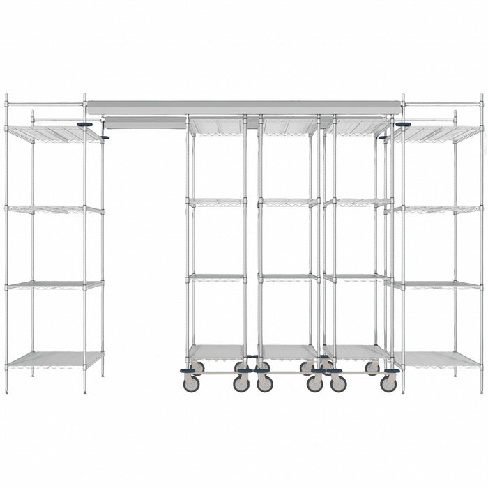 Overhead Track Shelving Complete Kit
