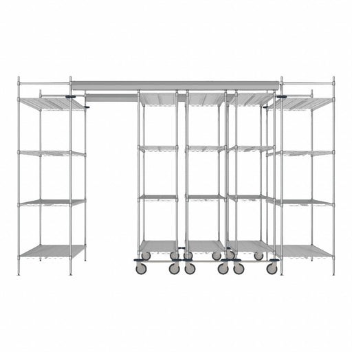 Overhead Track Shelving Complete Kit