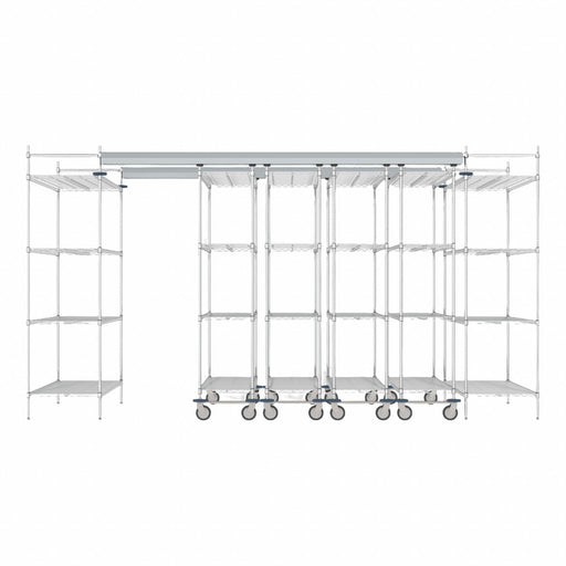 Overhead Track Shelving Complete Kit