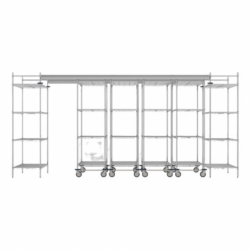 Overhead Track Shelving Complete Kit