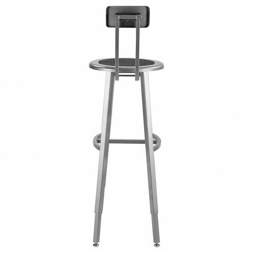 Black Center Metal Stool Back 30-38 