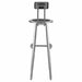 Black Center Metal Stool Back 30-38 