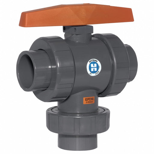 Manual 3-Way Ball Valve 1/2 PVC