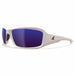 Safety Glasses Blue Lens White Frame M