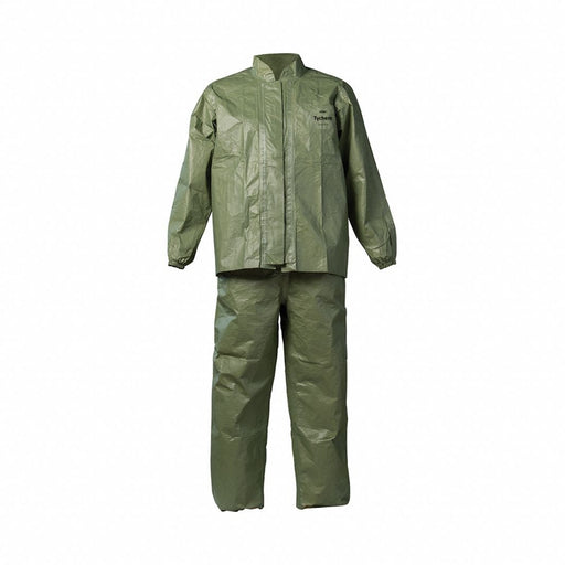 Jacket and Overall Set Unisex S Green