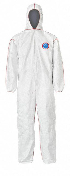Coverall Polyethylene White 2XL PK25