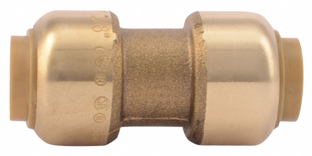Strt Brass Push-Fit3/8 Push-Fit3/8 