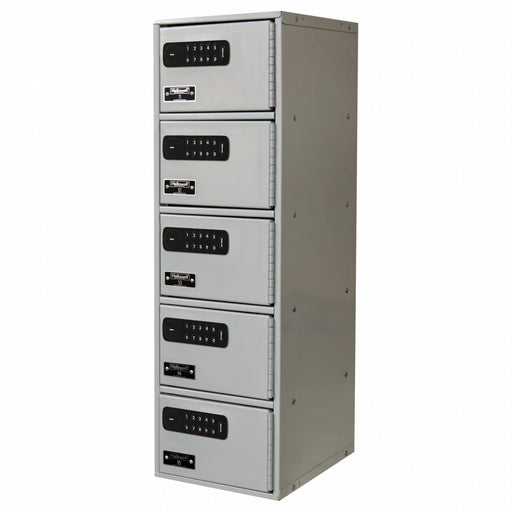 Locker 5x1Lckrs Lt Gry 30.5 x9 x12 