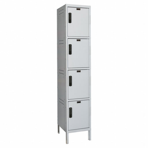 Locker 4x1Lckrs Lt Gry 78 x15 x21 