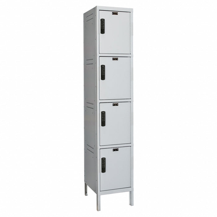 Locker 4x1Lckrs Lt Gry 78 x18 x21 