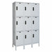 Locker 3x3Lckrs Lt Gry 78 x54 x18 