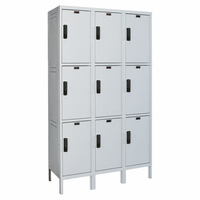 Locker 3x3Lckrs Lt Gry 78 x45 x18 