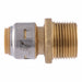 Strt Brass Push-Fit3/4in MNPT1/2in