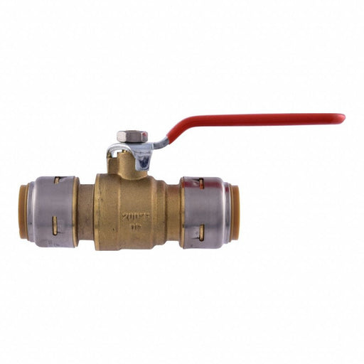 Manual 2-Way Ball Valve Push Brass