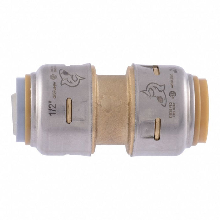 Strt Brass Push-Fit 1/2 in 1/2 in