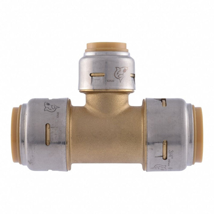 Tee Brass Push-Fit 3/4  3/4  1/2 