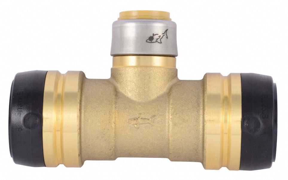 Tee Brass Push-Fit15/8 3/4 11/4 