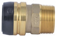 Strt Brass Push-Fit11/4 MNPT11/4 