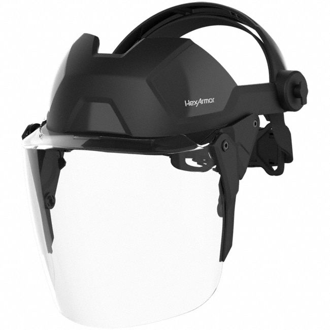 Face Shield Black Polycarbonate Visor