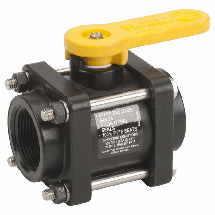 Manual 2-Way Ball Valve NPT Polypro