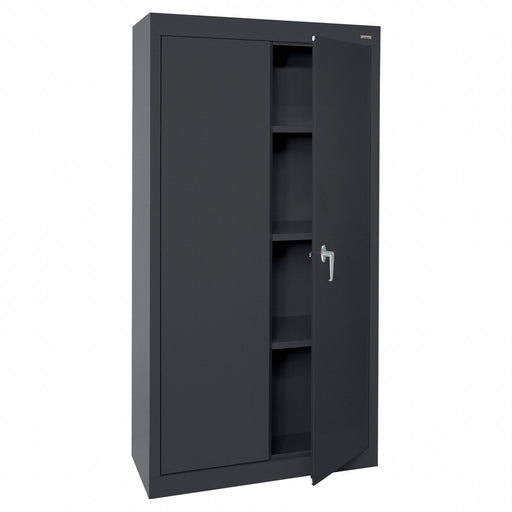K8390 Shelving Cabinet Black Cap. 150 lb Keyed