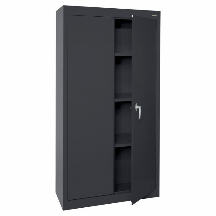K8390 Shelving Cabinet Black Cap. 150 lb Keyed