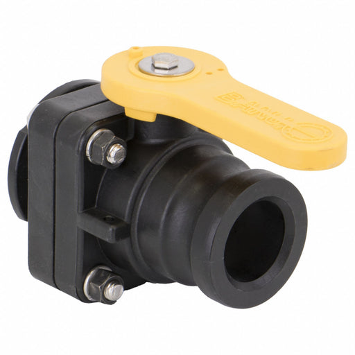 Manual 2-Way Ball Valve Flange Polypro