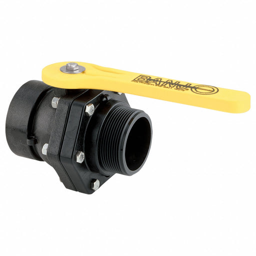 Manual 2-Way Ball Valve NPT Polypro