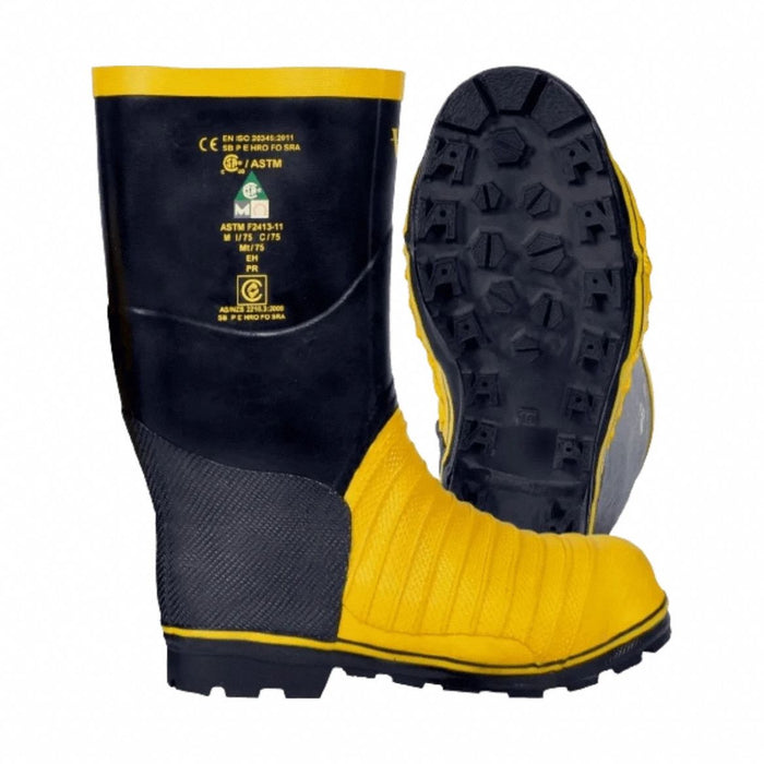 G3082 Rubber Boot Unisex 9 Knee Black PR
