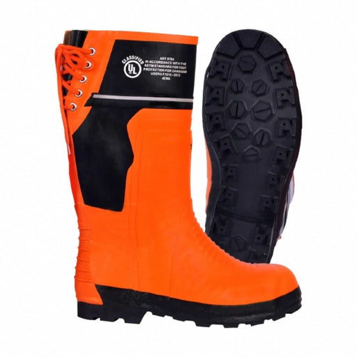 H0826 Rubber Boot Unisex 6 Knee Orange PR
