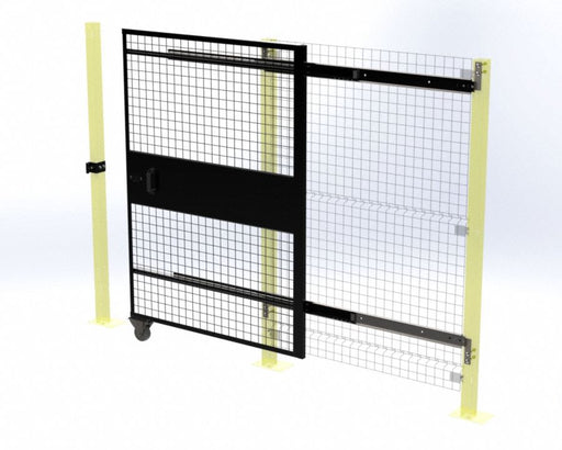 Wire Mchn Grd Door 66 inx58 in Blk