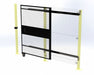 Wire Mchn Grd Door 66 inx58 in Blk