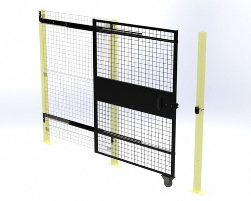 Wire Mchn Grd Door 66 inx58 in Blk