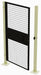 Wire Mchn Grd Door 66 inx46 in Blk